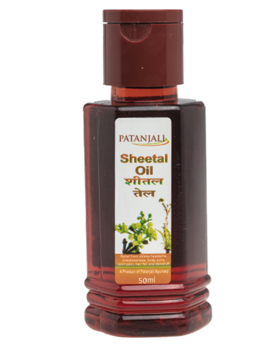 Patanjali Natural Sheetal Hair Oil 50 ml, Organic Hair Oil - Buy Online
