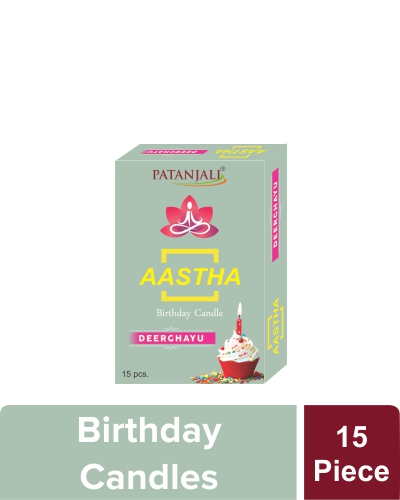 Patanjali  Deerghayu Candle 15 Pcs