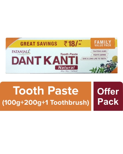 Patanjali Dant Kanti Natural Family Value Pack