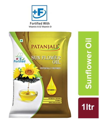 Patanjali Sunflower Oil (Pouch)