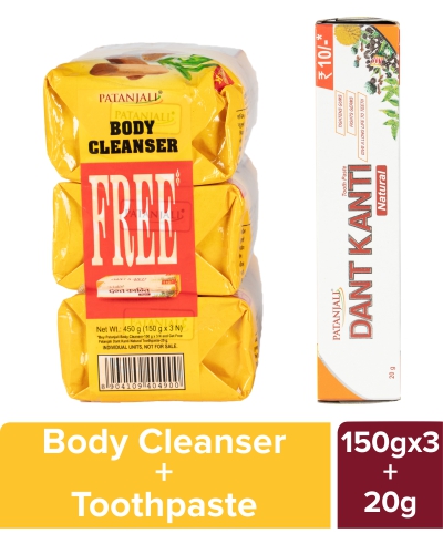 Patanjali Haldi Chandan Kanti Body Cleanser(3x1)150g Co Dk ₹10