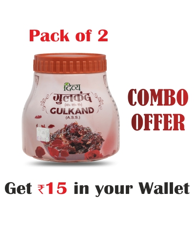Combo- Divya Gulkand 400 gm(Pack of 2) - Rs 15 Off