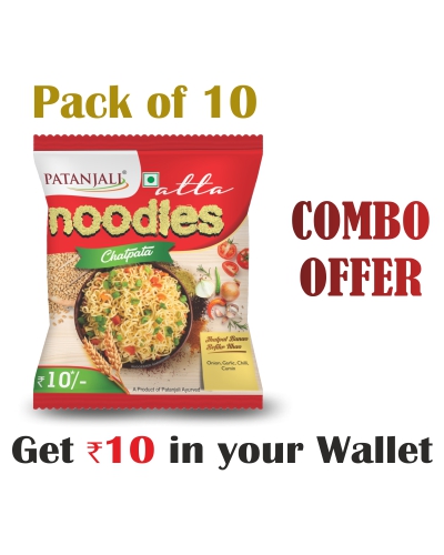 Pack of 10- Atta Noodles Chatpata 60gm- Rs 10 Off
