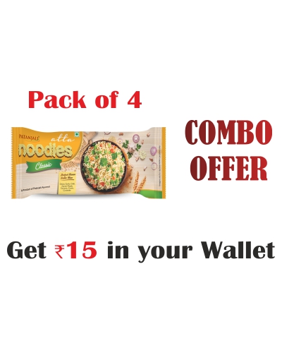 Pack of 4- Atta Noodles Classic 240 gm- Rs 15 Off