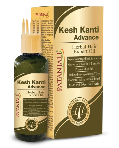 PATANJALI KESH KANTI Advance HERBAL HAIR EXPERT OIL 100 ML - Buy Hair Oil  Online