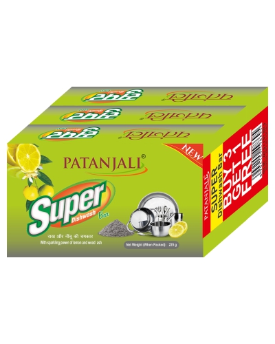 Patanjali Super Dish wash Bar-225 Gram B3G1 Free