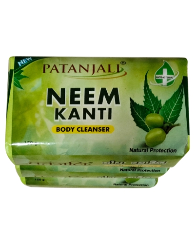 Patanjali Neem Kanti Body Cleanser (150gx3) C.o Facewash Rs 20