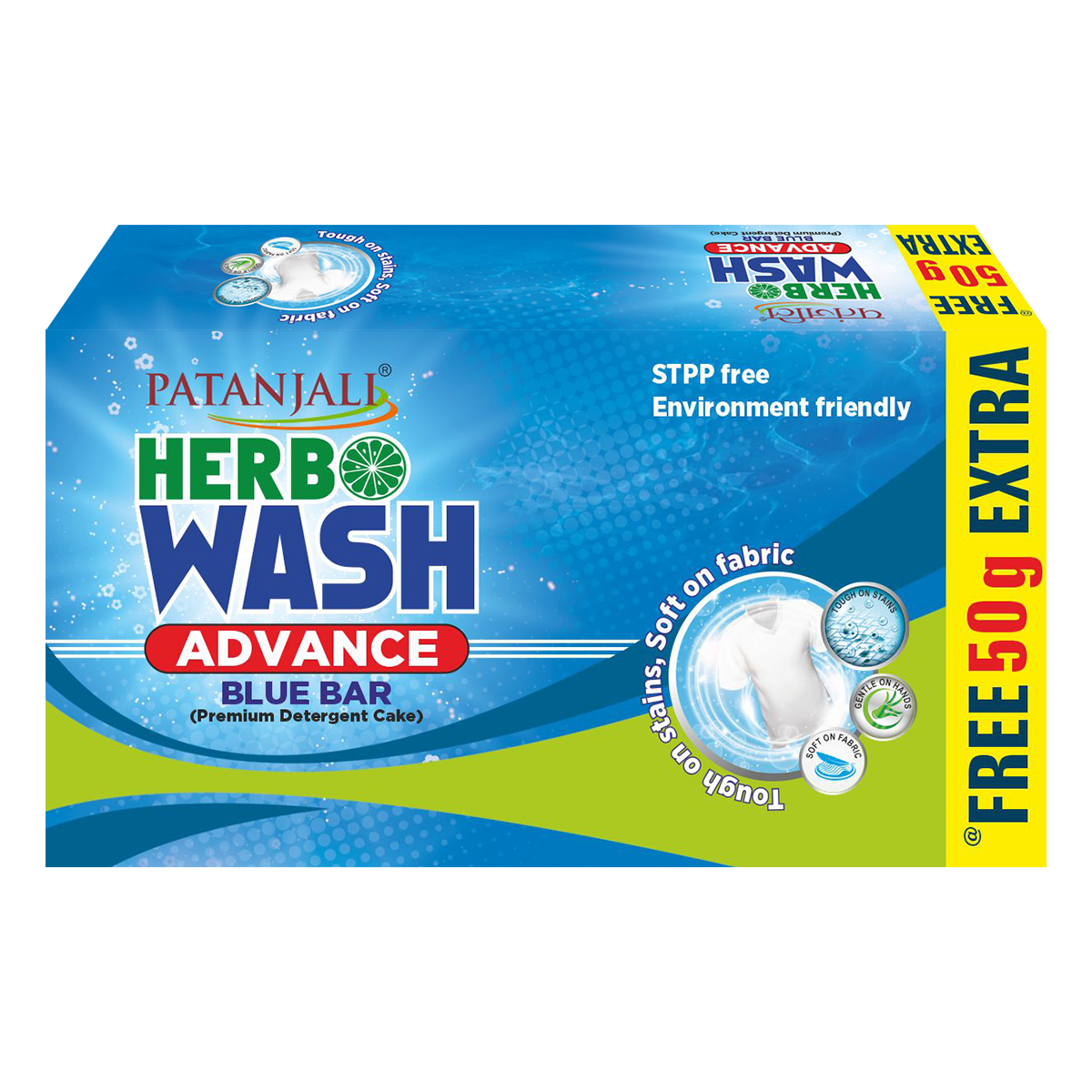 Patanjali Herbo Wash Advance Blue Bar