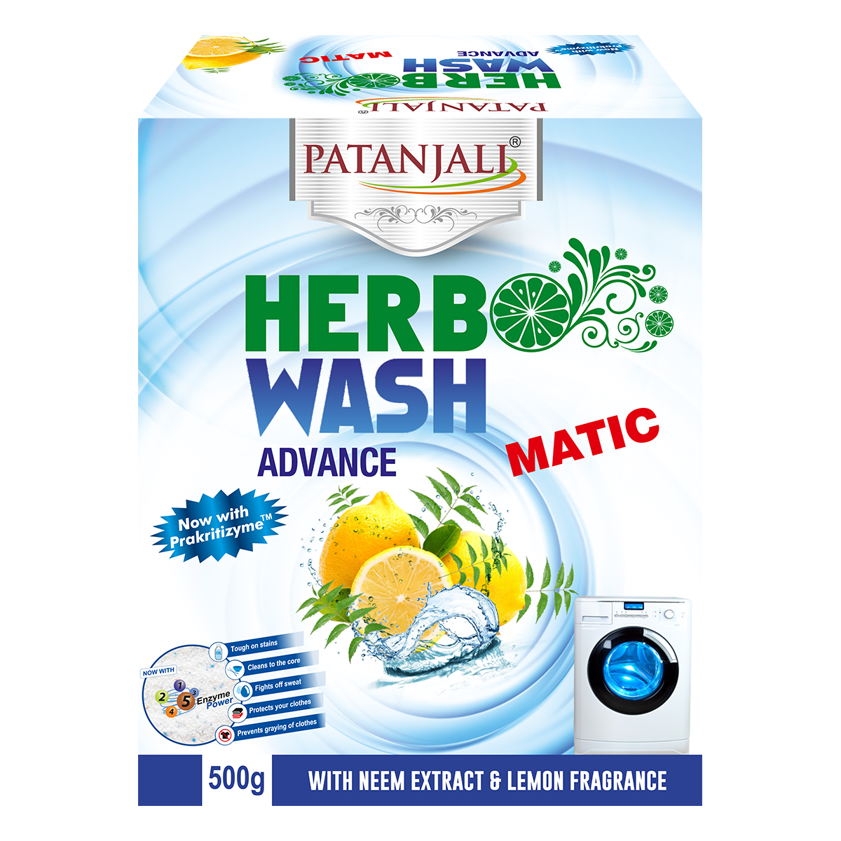 Patanjali Herbo Wash Advance Matic Detergent Powder