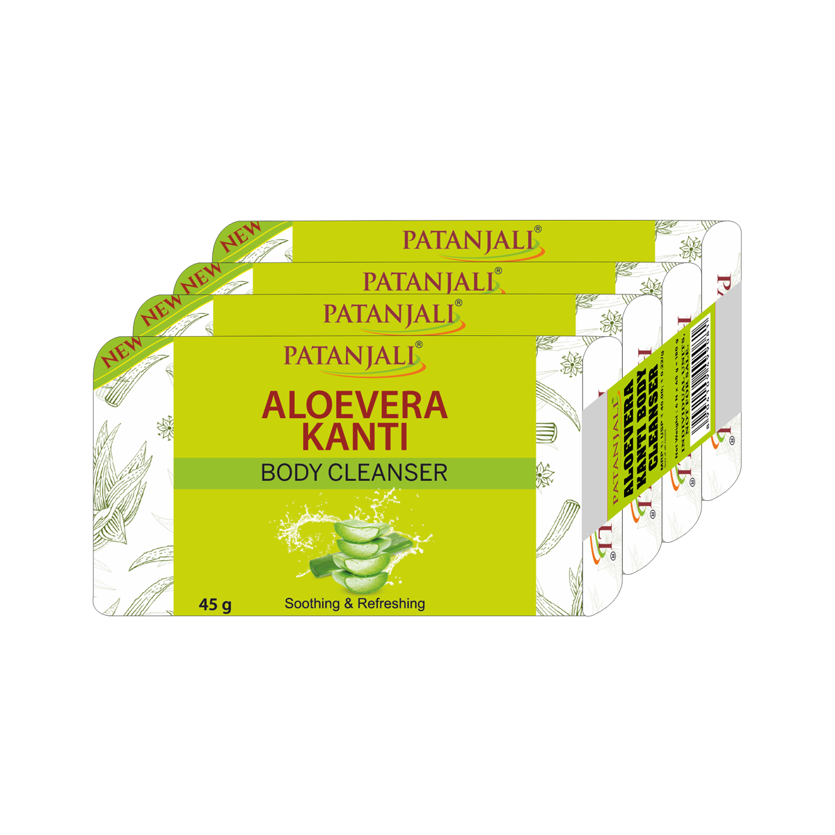 Patanjali Aloevera Kanti Body Cleanser- Pack of 4