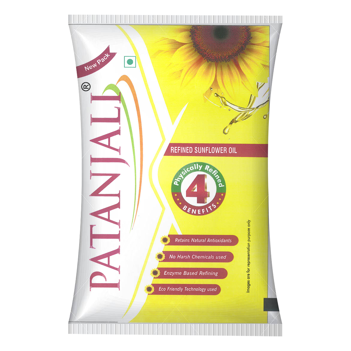 Patanjali Sunflower Oil (Pouch)