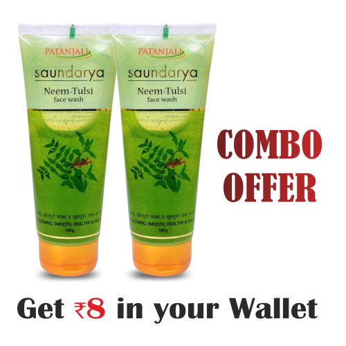 Combo- Saundarya Neem Face Wash 60ml (Pack of 2)- Rs 8 Off