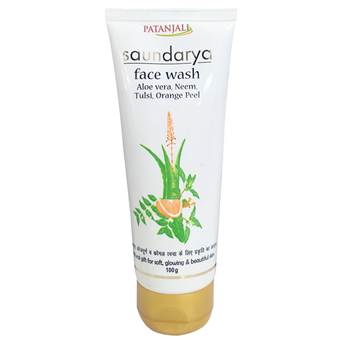 Patanjali Saundarya Face Wash (Aloevera, Neem, Tulsi, Orange Peel)