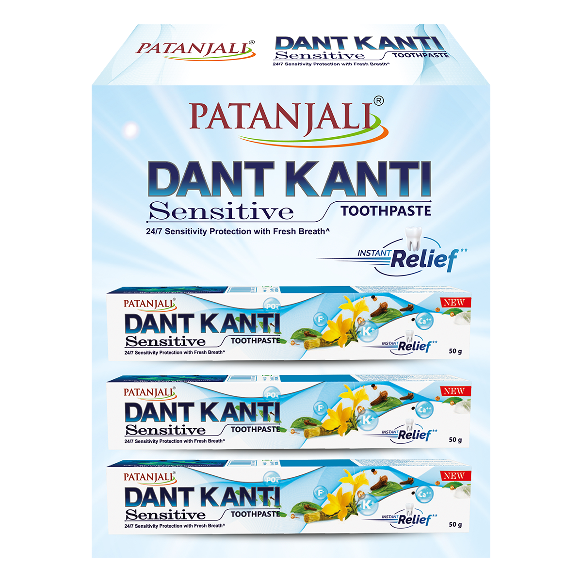 Dant Kanti Sensitive Tp-50gx3 Disp. Pack