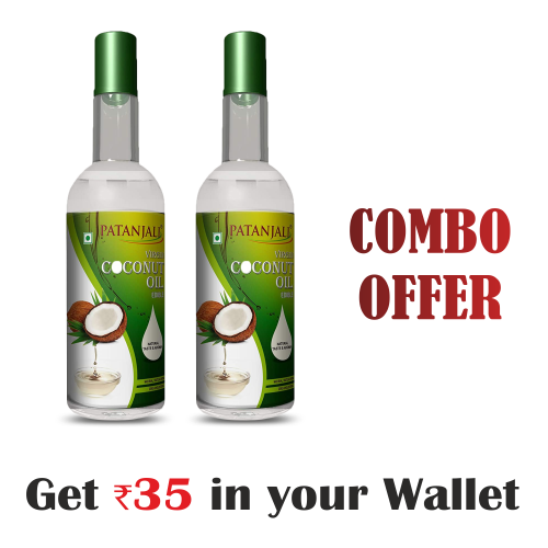 Patanjali 100% Pure Virgin Coconut oil 250ml Combo (pack of 2)- Rs 35 Off