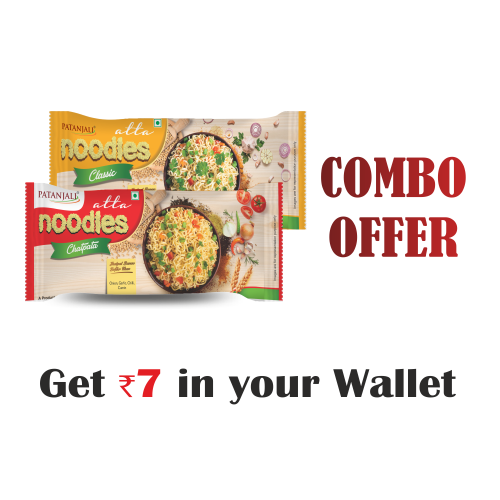 Combo- Atta Noodles Chatpata 240 gm+Atta Noodles Classic 240 gm- Rs 7 Off