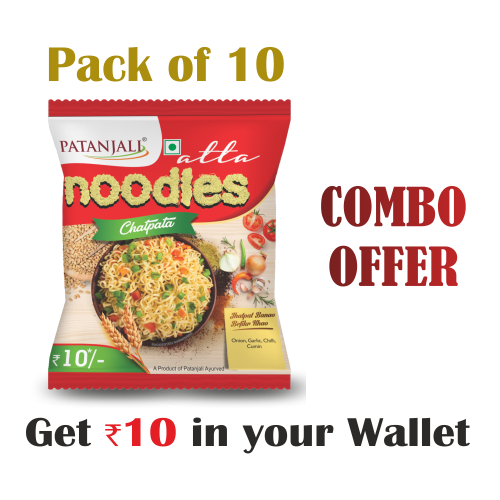 Pack of 10- Atta Noodles Chatpata 60gm- Rs 10 Off