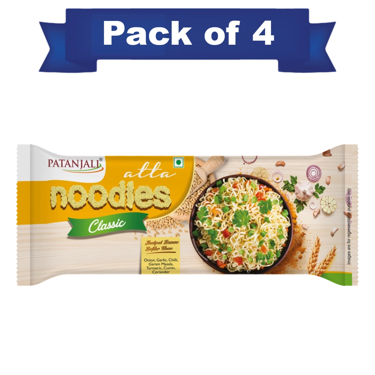 Pack of 4- Atta Noodles Classic 240 gm- Rs 15 Off