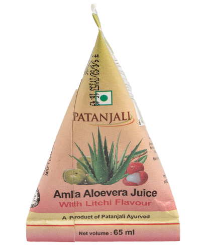 Patanjali Amla Aloevera Juice with Litchi Flavour