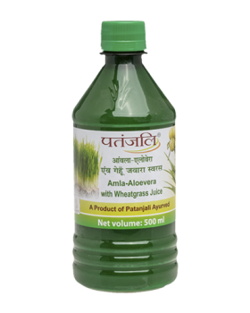 Patanjali Amla-Aloevera with Wheatgrass Juice