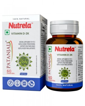 Patanjali Nutrela Vit D2k Natural Tab Vanilla 