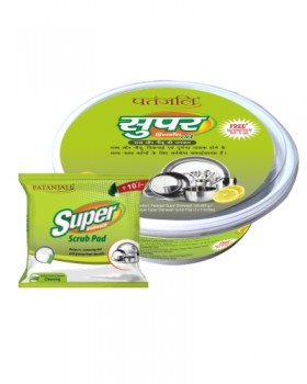 Patanjali Super Dish Wash Tub Plus Scrub Pad