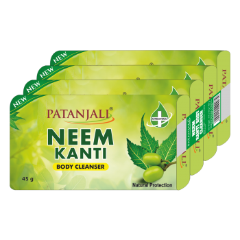 Patanjali Neem Kanti Body Cleanser - Pack of 4