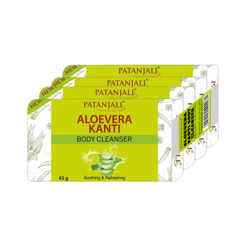 Patanjali Aloevera Kanti Body Cleanser- Pack of 4