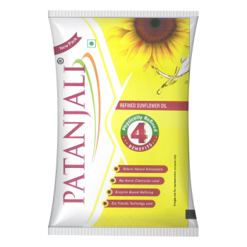 Patanjali Sunflower Oil (Pouch)