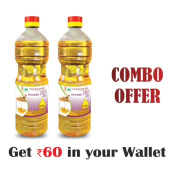 Pure Sesame oil 1 ltr (pack of 2)- Rs 60 Off