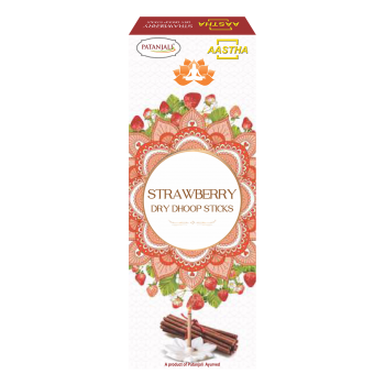 Aastha Strawberry Dry Dhoop Sticks - 10 N