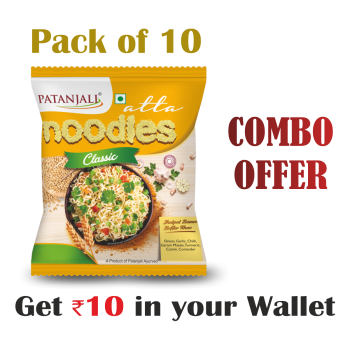 Pack of 10- Atta Noodles Classic 60gm- Rs 10 Off