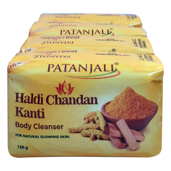 Patanjali Haldi Chandan Kanti Body Cleanser  150 G x 4 N