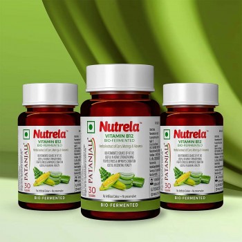 Patanjali Nutrela Vitamin B12 - 30 Veg Capsules (pack of 3)