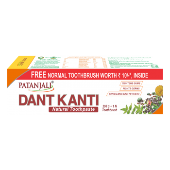 Patanjali Dant Kanti Natural Toothpaste With Free Brush